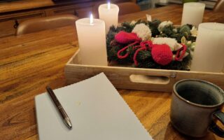 kerstversiering adventskrans dagboek kerst